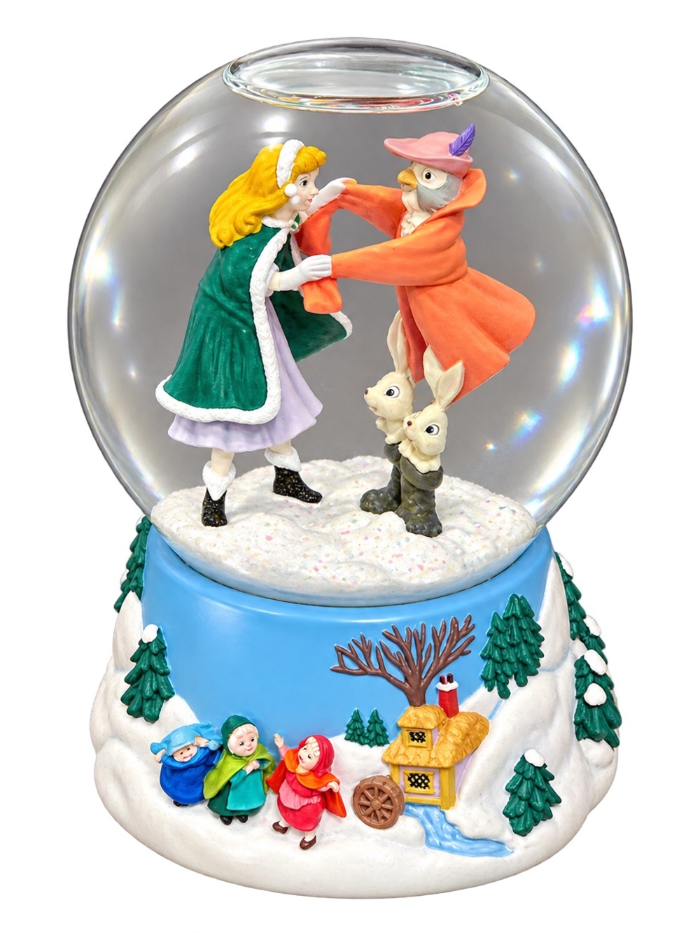 Enesco Disney Sleeping Beauty Musical Snow Globe Blue Danube Waltz